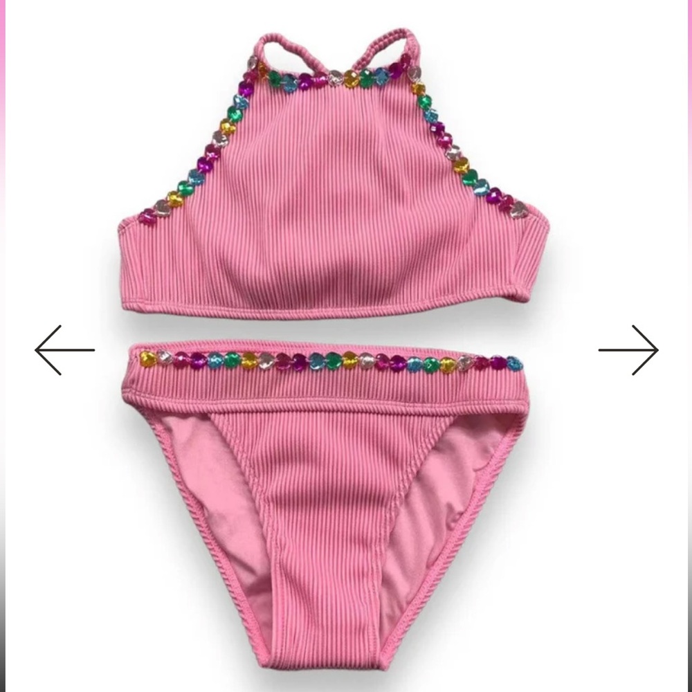 Lola + the boys heart gem bikini